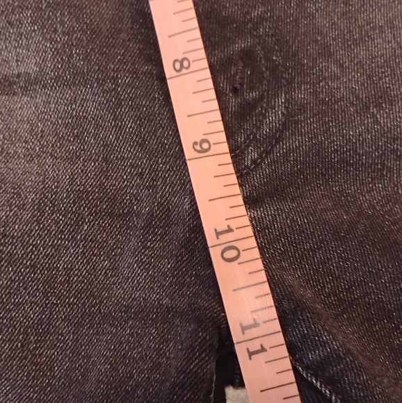 MOTHER The Hustler Ankle Fray In Cat Got Your Tongue Black Jeans, Size 26 - Picture 13 of 16